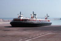 The SRN4 with Hoverspeed in Dover - Mk III The Princess Margaret (GH-2006) arriving (Pat Lawrence).